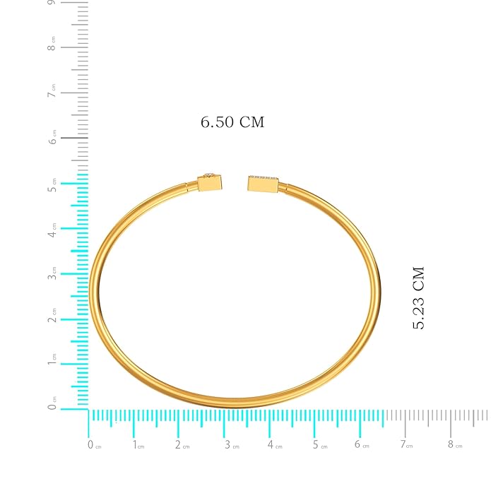 joyalukkas 22k (916) purity square sparkle golden bangle for women joyalukkas 22k (916) purity square sparkle golden bangle for women